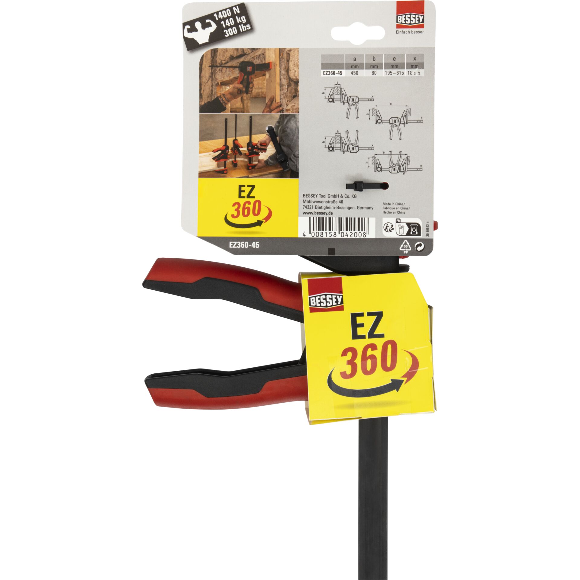 Bessey One-Handed Clamp EZ360-45