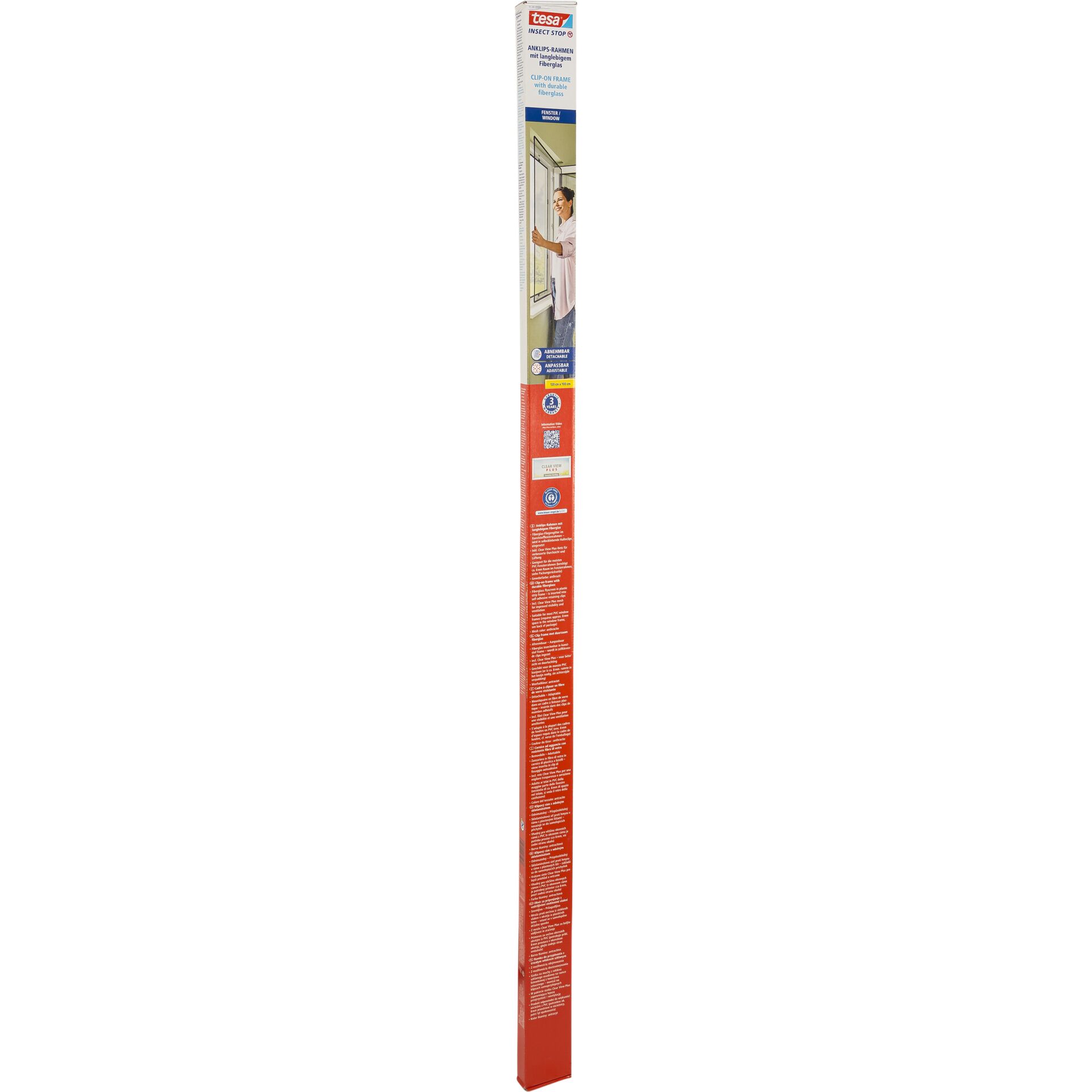 Tesa Insect Stop Clip On 1,0x1,2m anthracite 55360
