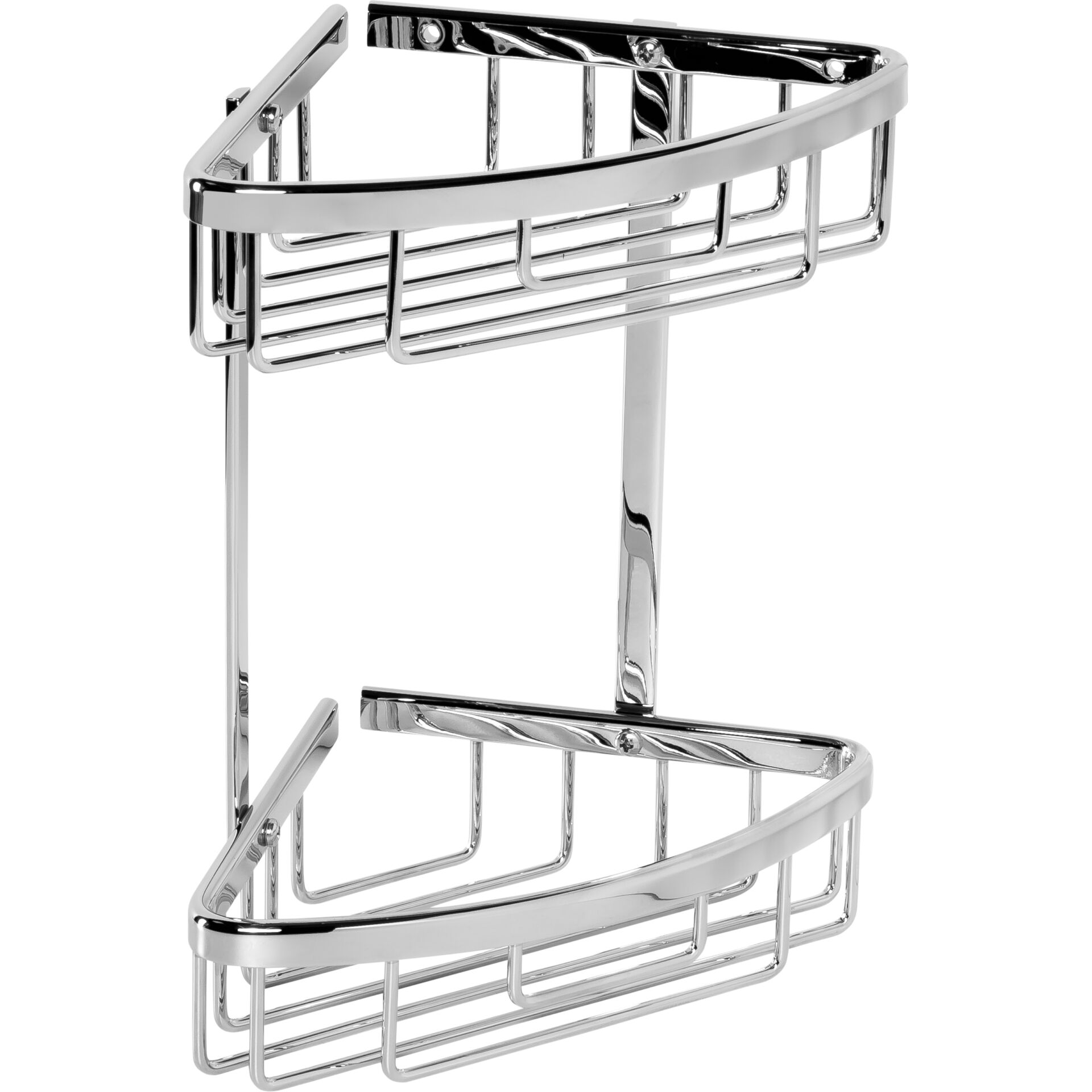 Tesa Aluxx Bathroom Corner Shelf 40205 chrome incl. adhesive mnt.