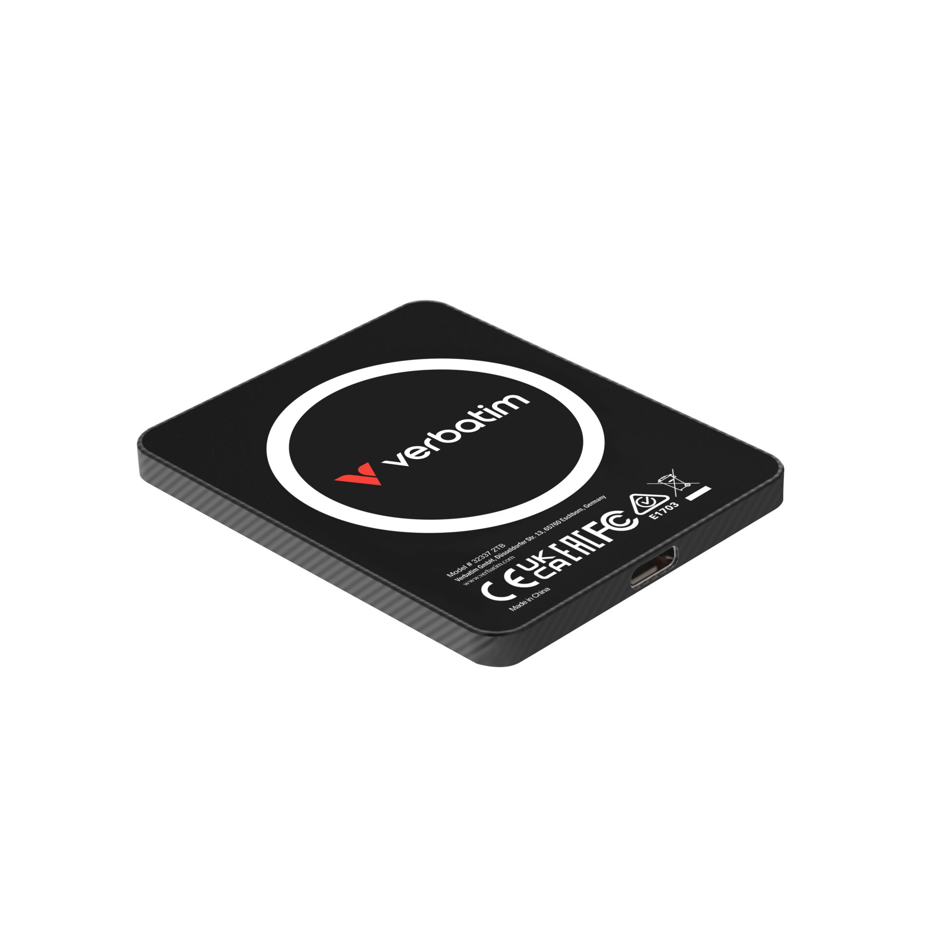 Verbatim SnapBack Ultra Slim SSD 2TB USB 3.2 Gen 2x2 black 32337