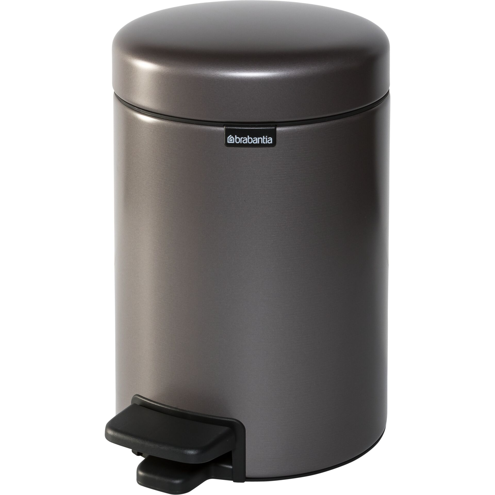 Brabantia Newicon Pedal Bin, 3L Confident Platinum