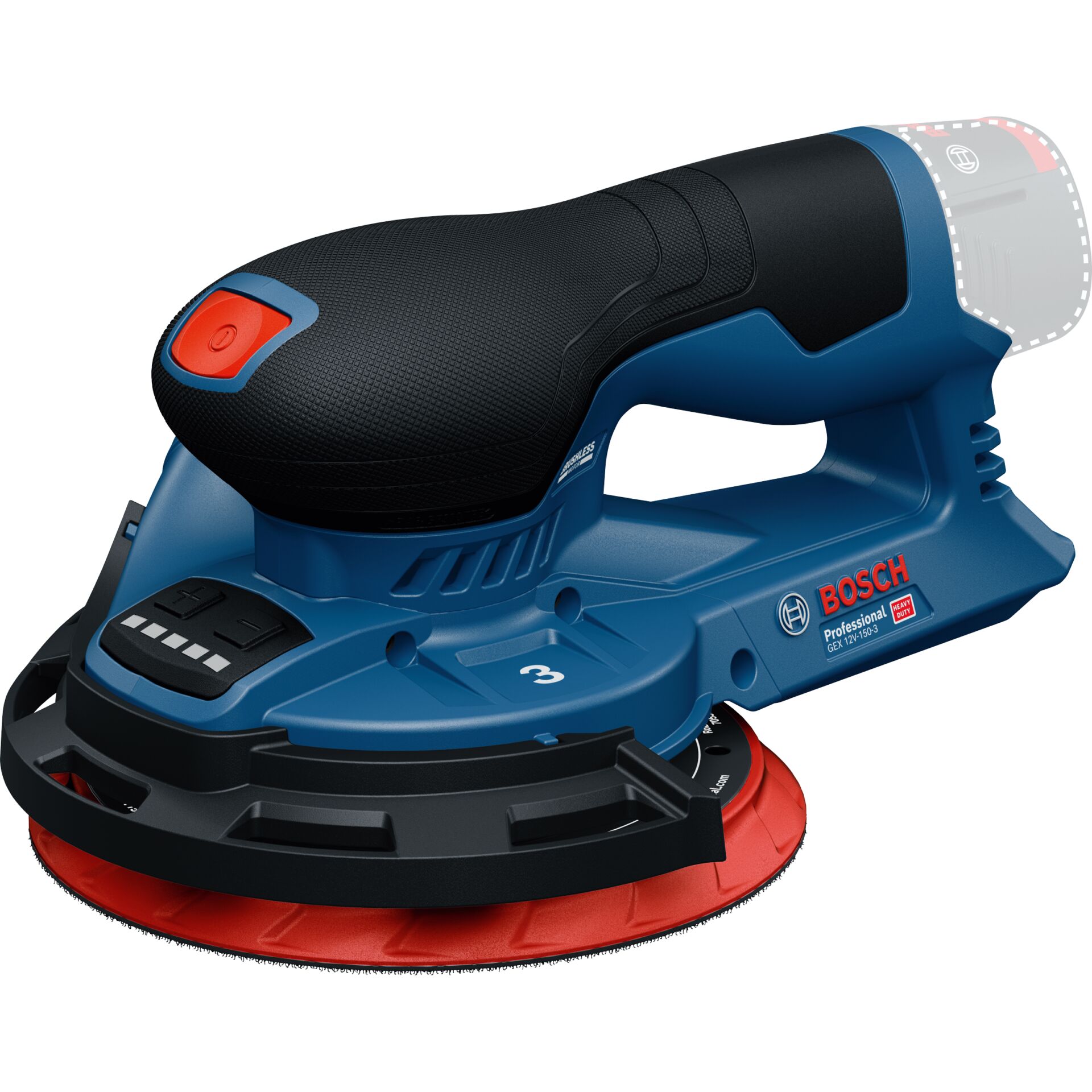 Bosch GEX 12V-150-3 in L-BOXX Akku-Exzenterschleifer