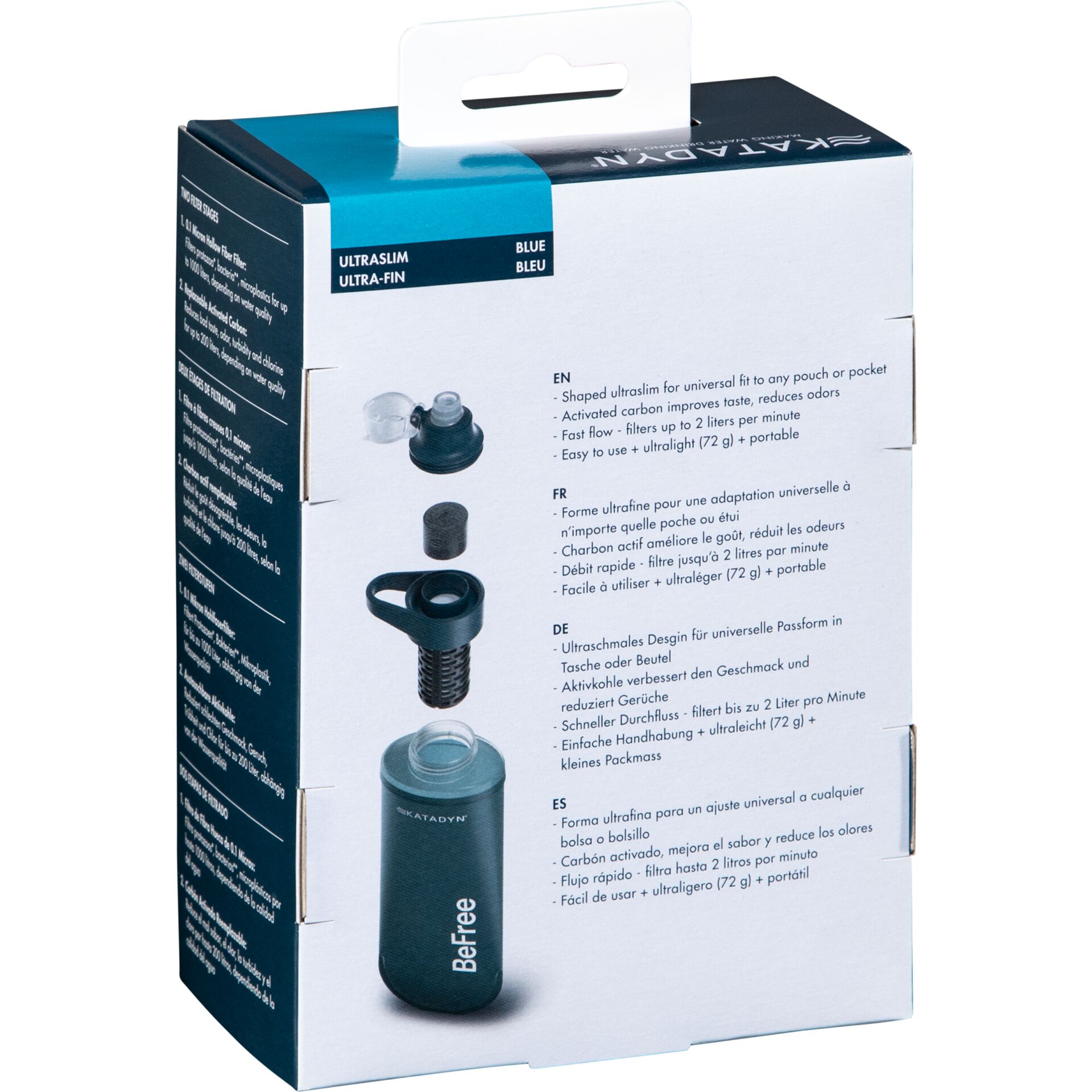 Katadyn BeFree Filter AC 0,5L blau