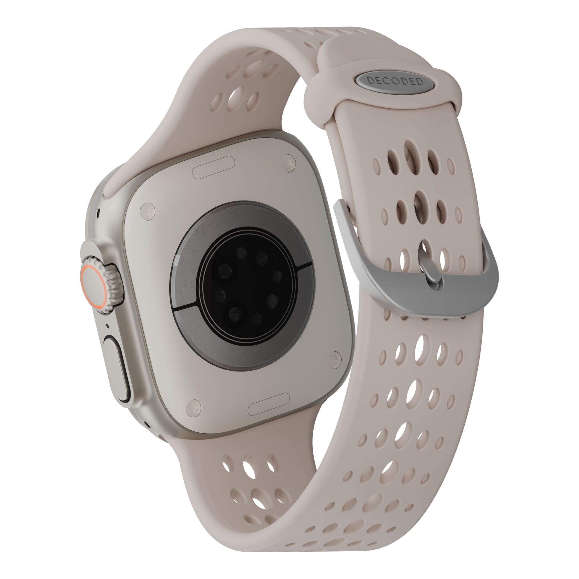 Decoded Silicone Ares O Strap for Apple Watch 44/46/49mm Clay