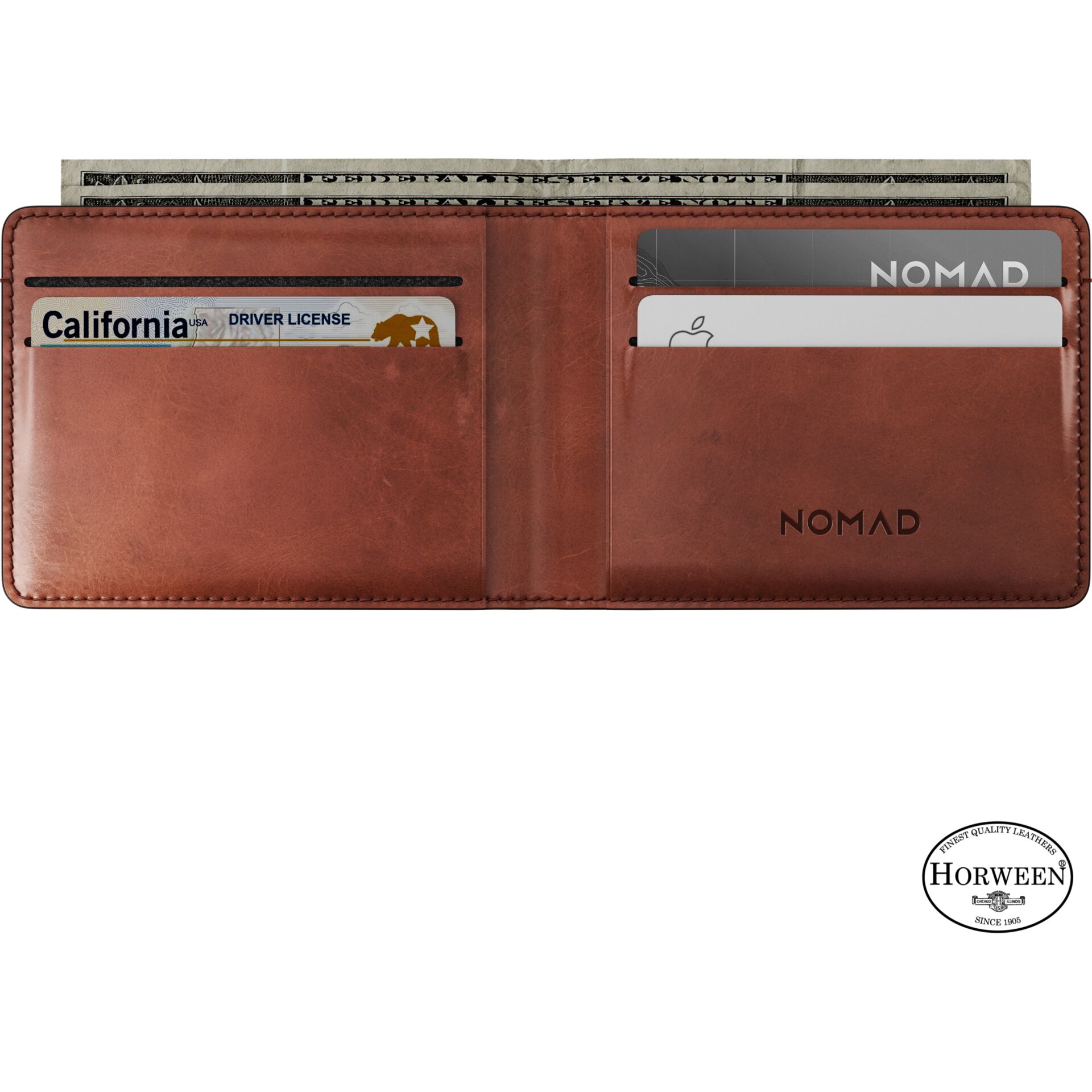 Nomad Bifold Wallet Horween Leather Olde Dublin