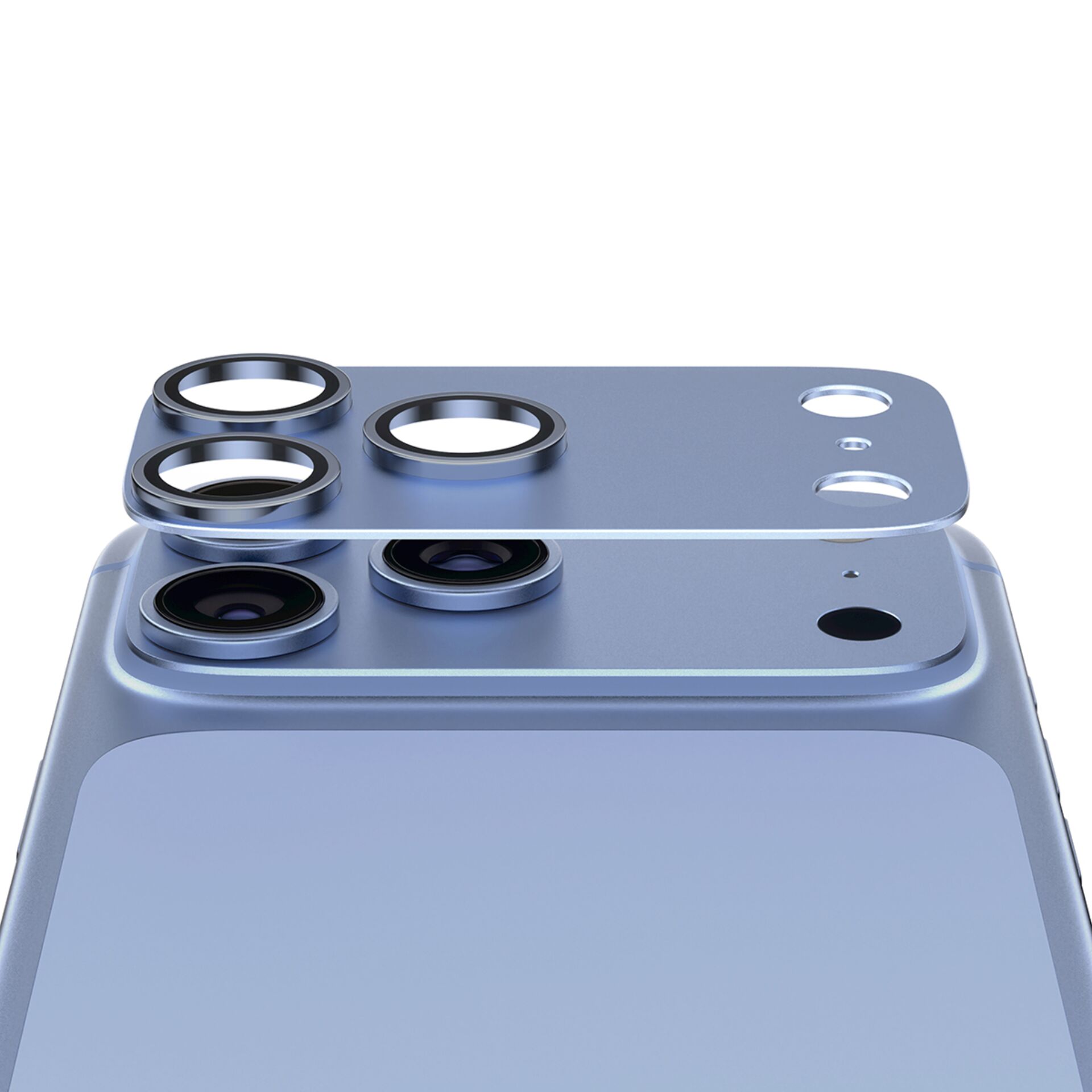 PanzerGlass Fender iP 18 Pro Max Shades of Blue Kameraschutz