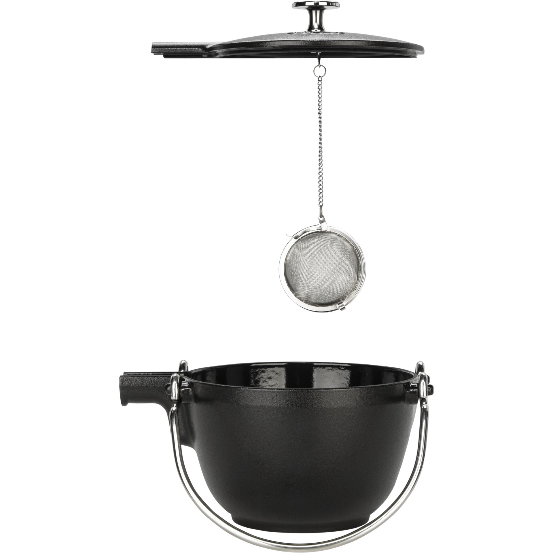 Staub Teapot 1,15 L round, Black Cast Iron