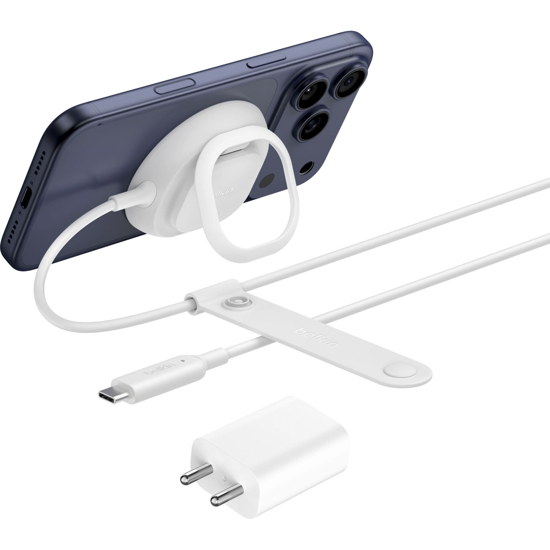 Belkin UltraCharge Mag. Charger Qi2 25W white Square WIA013hqWH
