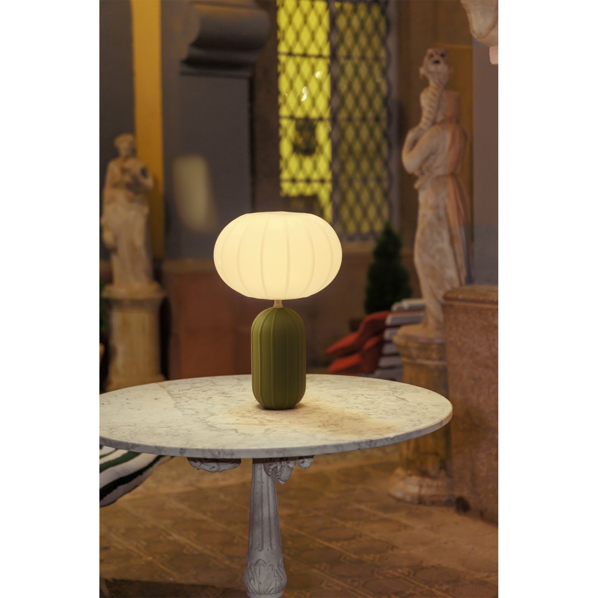 New Garden RACHEL 45 olive Tischlampe
