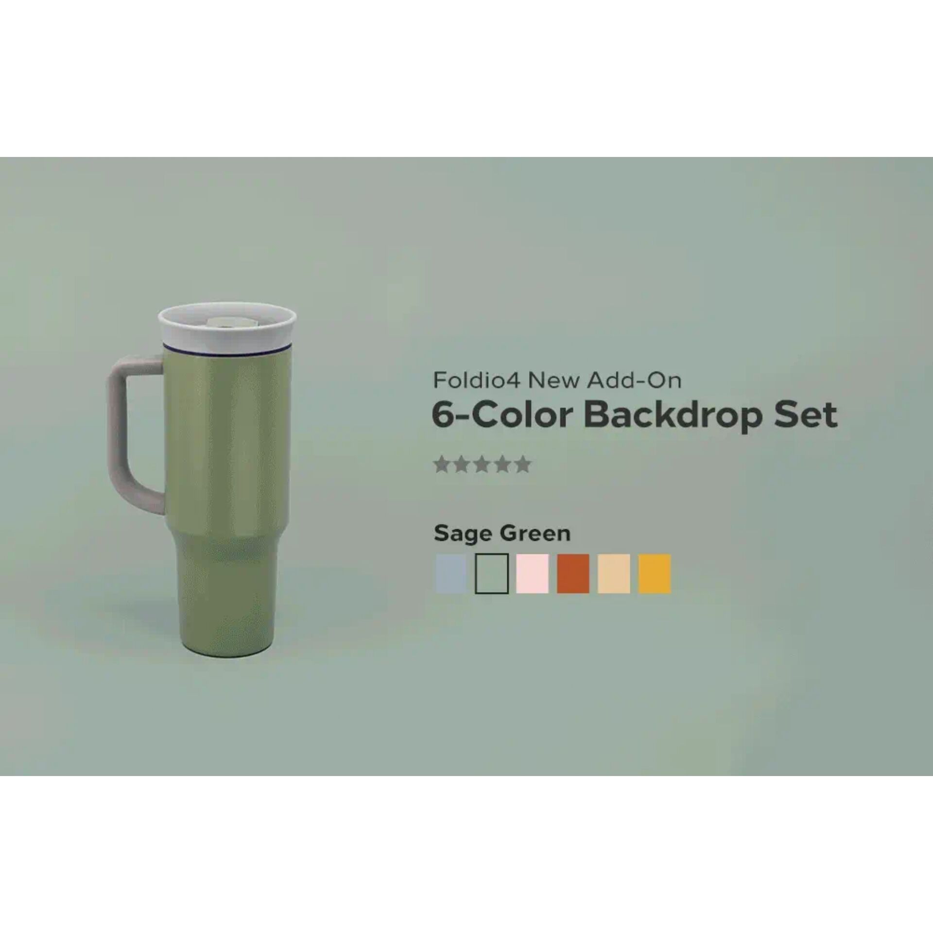 Orangemonkie Background Set 6-Colours for Foldio 4