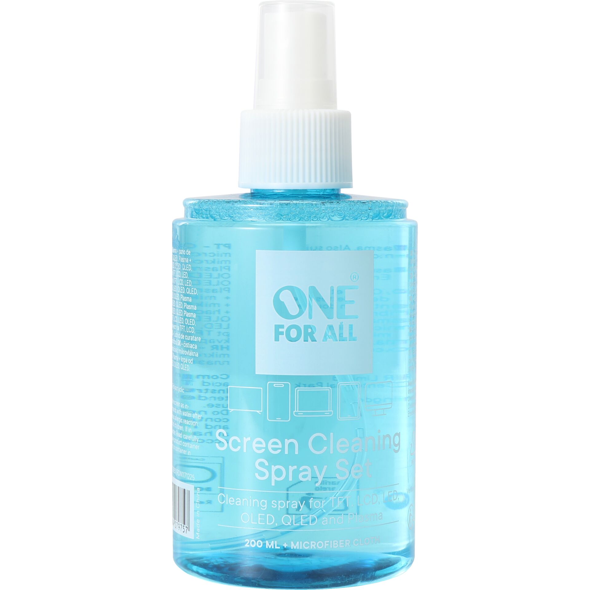 One for All Reinigungsset 200ml Spray mit Mikrofasertuch