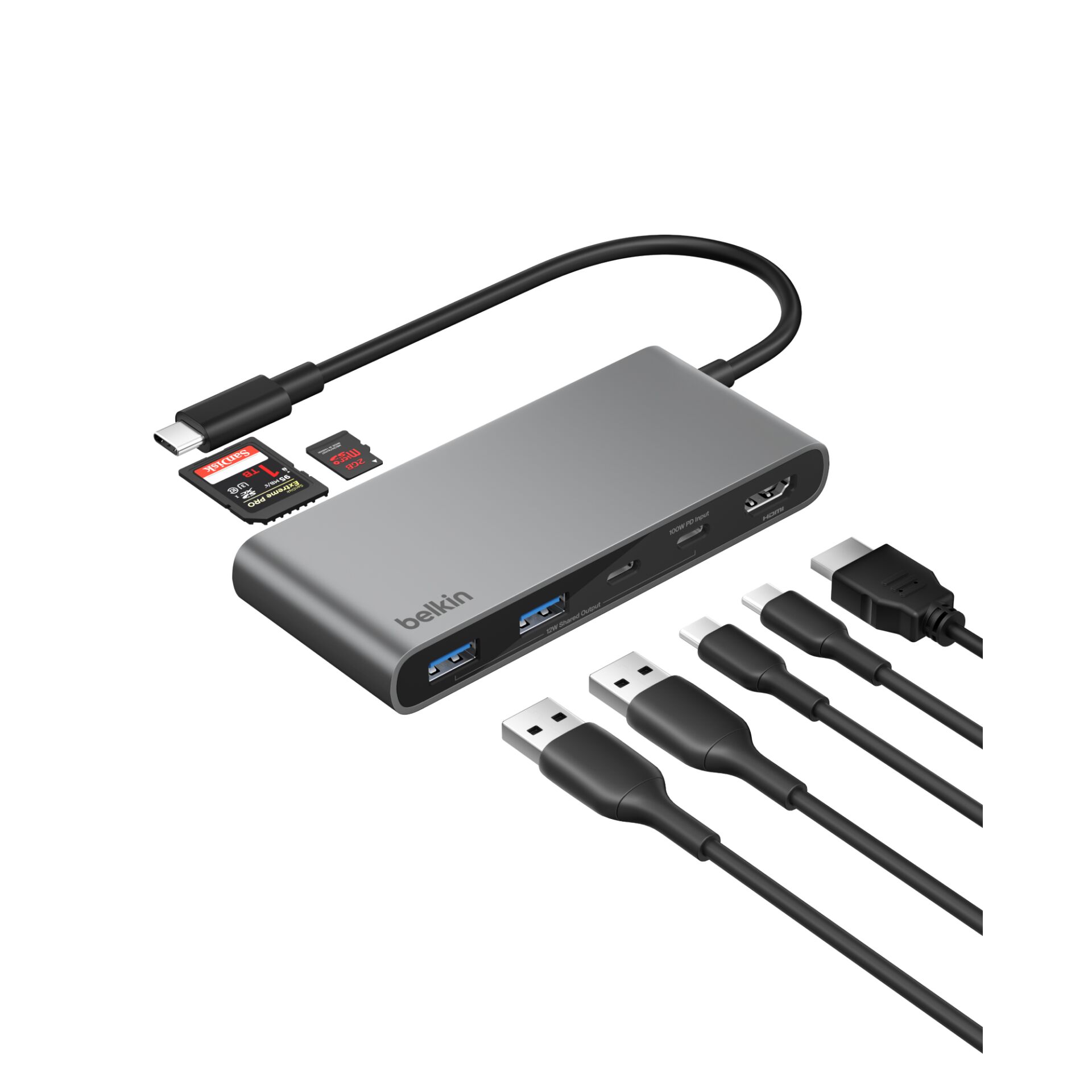 Belkin CONNECT USB-C 7-in-1 Hub Dual USB-C Ports si. AVC023hqSGY