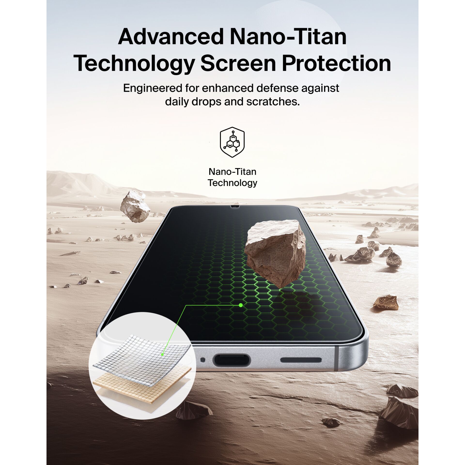 Belkin Titan SmartShield Glass Screen Guard S26 OVB072hq