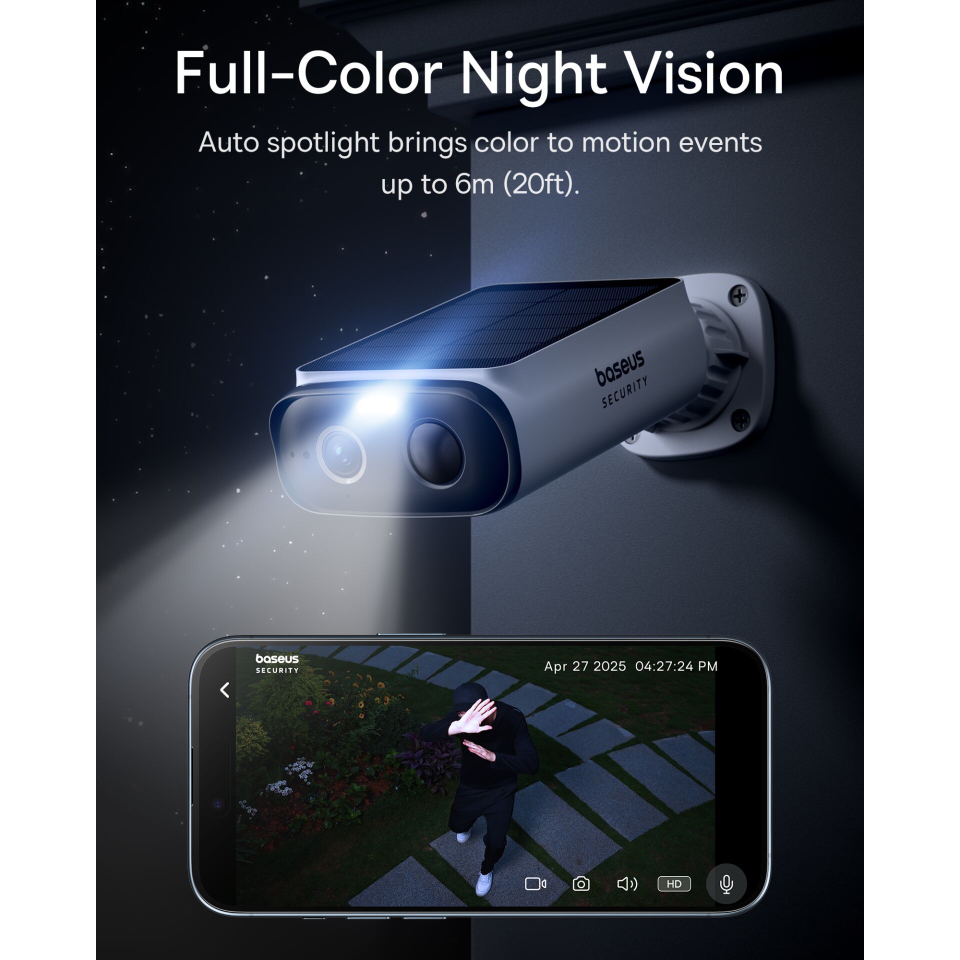 Baseus Security S1 Lite Outdoor Camera 2K White