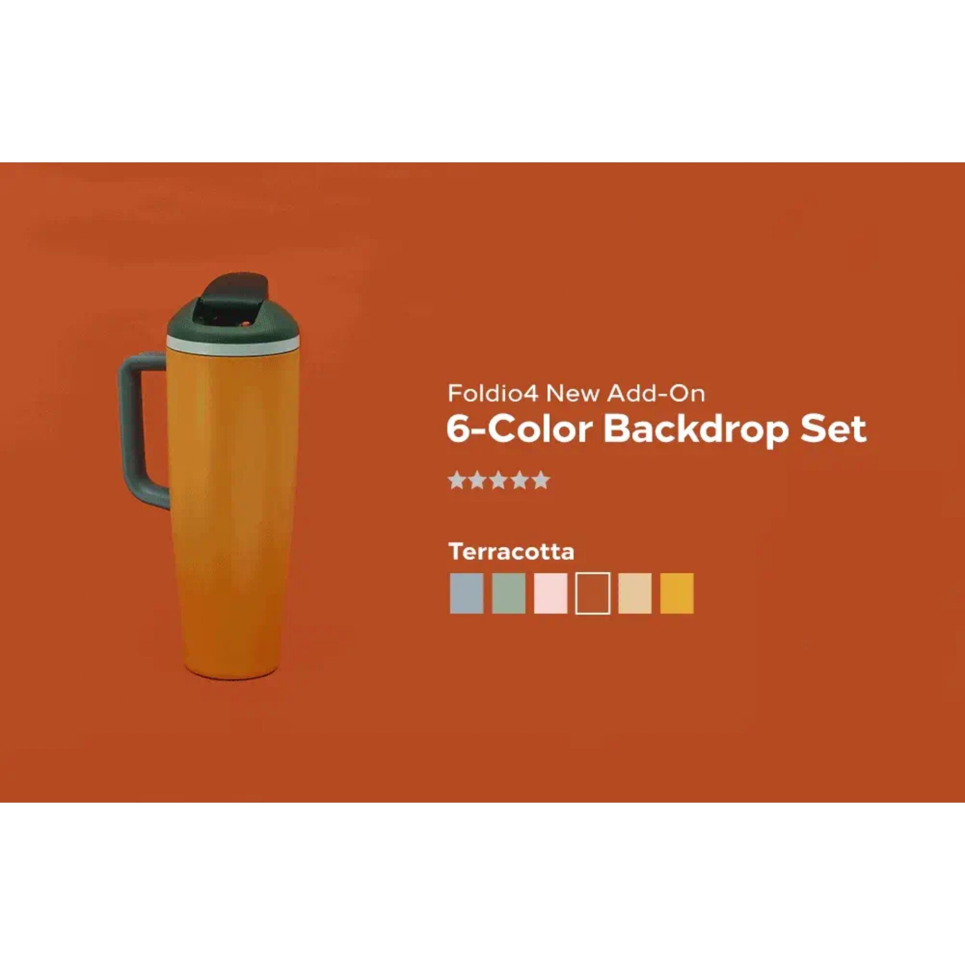 Orangemonkie Background Set 6-Colours for Foldio 4