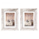 2x1 ZEP Nelson 6           18x24 Wood Frame white/brown    V21186