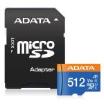 ADATA CARD MICROSDHC       512GB UHS-I CL10 100/20 MB/s W/1 Adap.