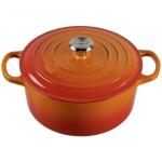Le Creuset Signature Casserole round 22 cm ofenrot