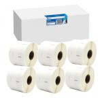 6x G&G Etiketten 32mm x 57mm sw- komp. m. Dymo 11354/ s0722540