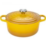 Le Creuset Signature Bräter rund 24 cm nectar