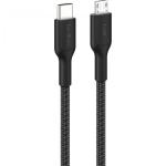 Belkin USB-C/Micro-USB Kabel  1m geflochten, schwarz CAB026hq1MBK