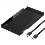 FANTEC PL-25U31 schwarz 2,5 SATA SSD Gehäuse 10G-Technik