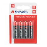 1x4 Verbatim Alkaline Battery Mignon AA LR6