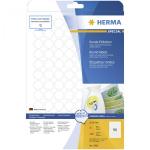 Herma Removable Round Labels  20 25 Sheets DIN A4 2400 pcs. 4386