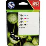 HP N9J73AE Combo 4-Pack BK/C/M/Y No. 364