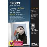 Epson Premium Glossy Photo Paper 13x18cm, 30 Sheet, 255g  S042154