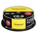 1x25 Intenso CD-R 80 / 700MB 52x Speed, Cakebox Spindle