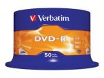 1x50 Verbatim DVD-R 4,7GB 16x Speed, matt silver