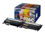 Samsung CLT-P406C - 4-pack - black, yellow, cyan, magenta - original - toner cartridge (SU375A)