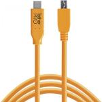 Tether Tools USB-C to 2.0 Micro- B 5-Pin 4,60m orange