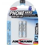 1x2 Ansmann maxE NiMH rech.bat. Micro AAA 800 mAh DECT PHONE