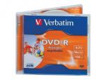 1x10 Verbatim DVD-R 4,7GB 16x Speed, Jewel Case, printable