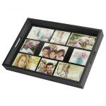 ZEP Photo Tray black 43x35 Wood Photo Tray  9 Photos W002