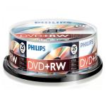 1x25 Philips DVD+RW 4,7GB 4x SP