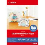 Canon MP-101 D 7x10 , 20 Sheets Double sided Matte Paper, 240 g