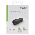 Belkin USB-A Car Charger 24W black CCB001btBK