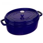 Staub Oval Cocotte, 31cm Dark Blue, Cast Iron