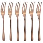 Sambonet Taste cake fork set 6 pcs  copper