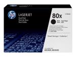 HP 80x - 2-pack - High Yield - black - original - LaserJet - toner cartridge (CF280XD)