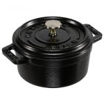 Staub Mini Cocotte 10cm round Black, Cast Iron