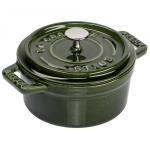 Staub Mini Cocotte 10cm round Basil, Cast Iron