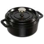 Staub Cocotte 12cm round Black, Cast Iron