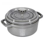 Staub Cocotte 12cm round Graphite Grey, Cast Iron