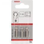 Bosch 3pcs. Screwdriver Bits T25 XH 25mm