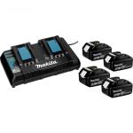 Makita Energy Kit 198091-4 4x BL1860B + DC18RD