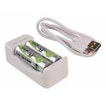 Ansmann Charger Basic II incl. 2 x AA 1300mAh Akku 1001-0119-01
